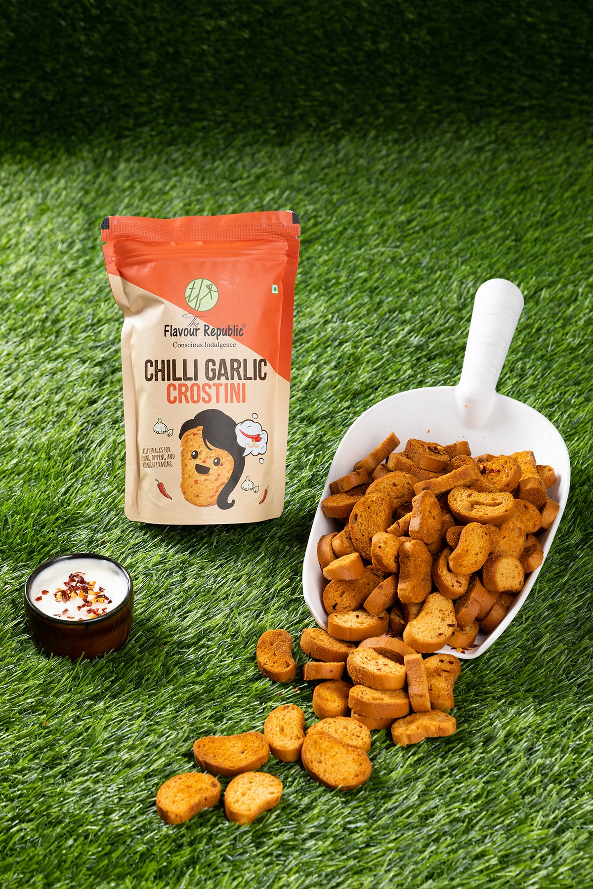 Chilli Garlic Crostini(Pack of 5)
