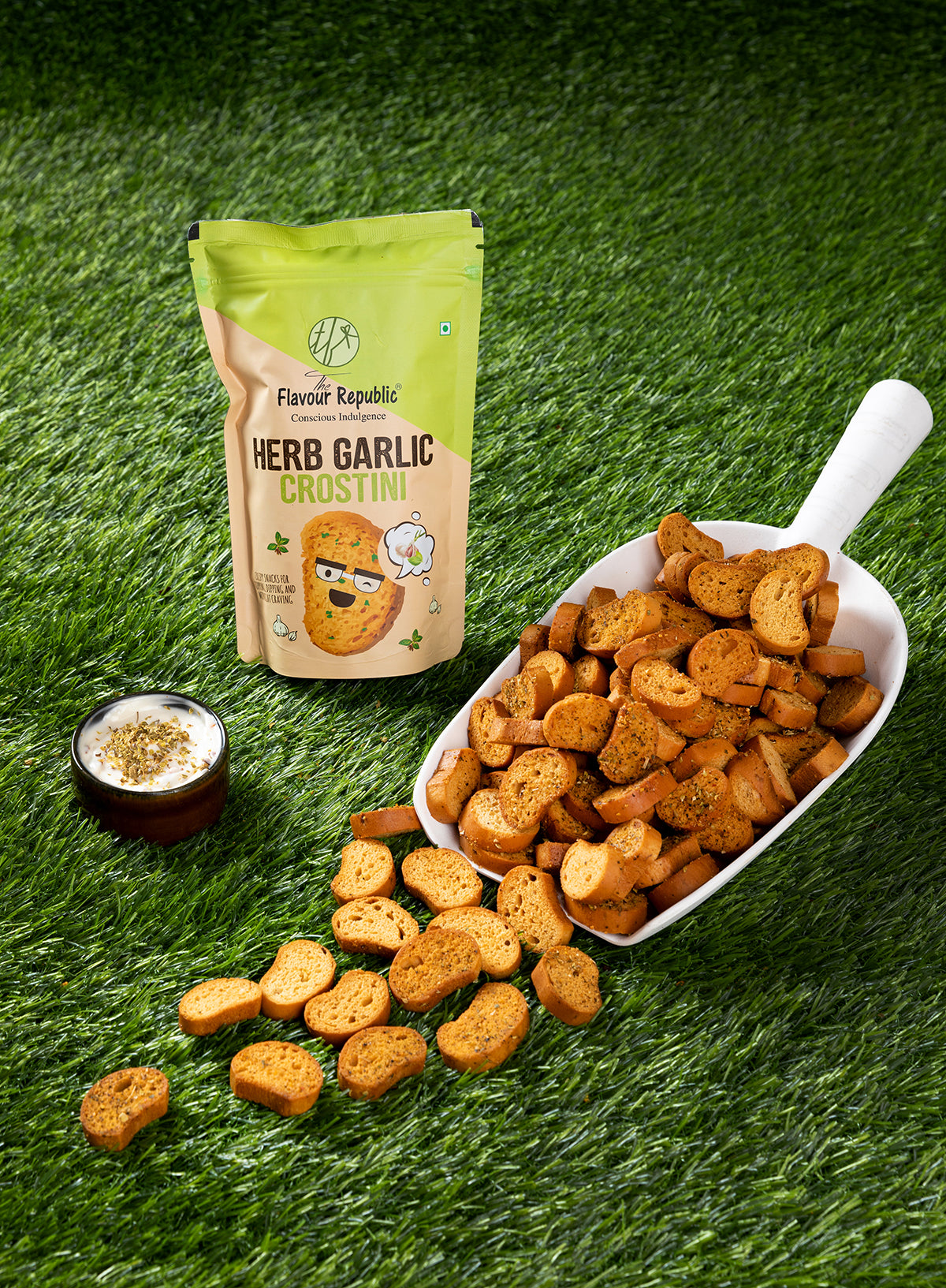 Herb Garlic Crostini(Pack of 5)