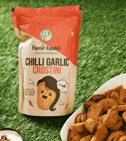 Chilli Garlic Crostini(Pack of 5)