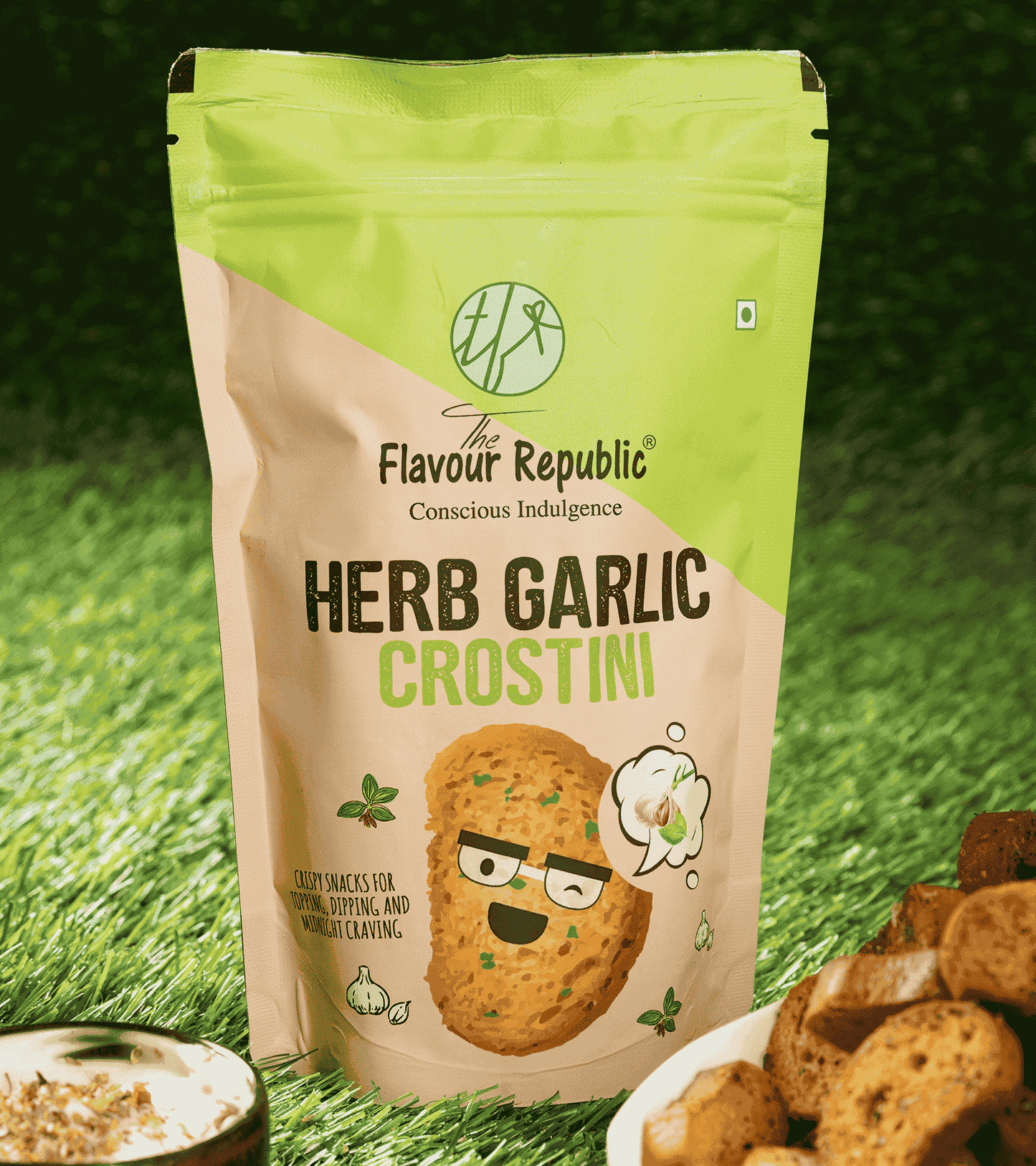 Herb Garlic Crostini(Pack of 5)